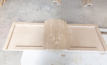 Carregar imagem no visualizador da galeria, Cappuccino Beige Marble Hand-carved Art Deco Fireplace Mantel Polished (W)70&quot; (L)74&quot;
