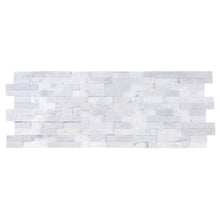 Load image into Gallery viewer, Carrara White Ledger Multi-surface 3D Panel 6&quot;x24&quot; Marble Wall Tile - Full Truckload
