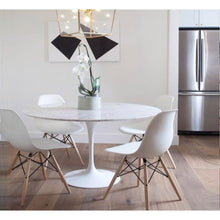 Load image into Gallery viewer, Marble Dining Table Round Polished and Eased Edge
