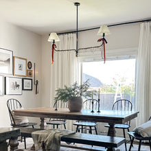 Carregar imagem no visualizador da galeria, 61 Inch Two Shade Linear Iron Pendant
