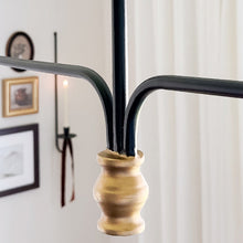 Carregar imagem no visualizador da galeria, 61 Inch Two Shade Linear Iron Pendant
