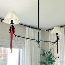 Carregar imagem no visualizador da galeria, 61 Inch Two Shade Linear Iron Pendant

