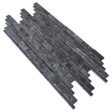 Cargar imagen en el visor de la galería, Charcoal Cambria Ledger 3D Panel 6.8&quot;x20.8&quot; Split-face Marble Wall Tile - Full Truckload
