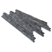 Cargar imagen en el visor de la galería, Charcoal Cambria Ledger 3D Panel 6.8&quot;x20.8&quot; Split-face Marble Wall Tile - Full Truckload
