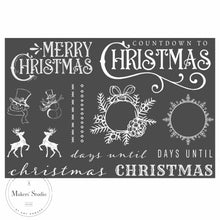 Load image into Gallery viewer, Christmas Countdown - Mesh Stencil 18x12

