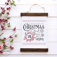 Load image into Gallery viewer, Christmas Countdown - Mesh Stencil 18x12
