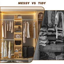 Cargar imagen en el visor de la galería, Closet System Starter Kit with Tower and 3 Hang Rods
