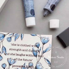 Load image into Gallery viewer, Clothed with Dignity Wreath - Mesh Stencil 12x12

