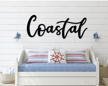 Load image into Gallery viewer, Coastal Metal Word Sign
