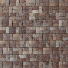 Load image into Gallery viewer, Coconut Shell 0.62&quot;x1.25&quot; Mesh-mounted Mosaic Wall Tile - Livfloors Collection
