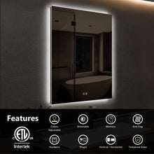Cargar imagen en el visor de la galería, Compact Sleek Backlit LED Bathroom Mirror
