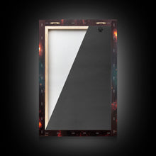 Carregar imagem no visualizador da galeria, Galaxy Full of Stars, Pixel Space Art, Pixel Art, 3 piece wall art, 3 piece canvas, unique colorful living room wall art
