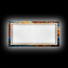 Load image into Gallery viewer, Mosaic Wall Art, Abstract Wall Art, Nature Wall Print, Sunset Art, Canvas Print, Wall Hanging, Panoramic Art, Kitchen Wall Art, Gift Ideas
