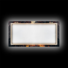 Carregar imagem no visualizador da galeria, Forest fire seen through a kaleidoscope, framed canvas print, wall art
