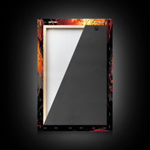 Load image into Gallery viewer, Dragon standing in a burned forest, fantasy art, fine art poster print
