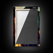 Load image into Gallery viewer, Cowboy waiting for the train, framed wall art, framed canvas print
