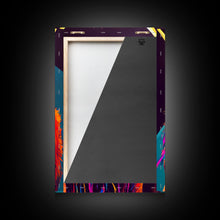 Cargar imagen en el visor de la galería, Colorful farmhouse art, Highland cow, Scotland cattle, framed canvas print
