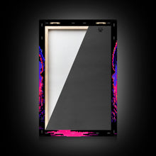Carregar imagem no visualizador da galeria, Tabletop RPG art, vaporwave neon aesthetic, Barbarian art, framed canvas print
