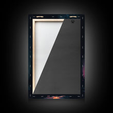 Carregar imagem no visualizador da galeria, Campfire Print, Framed Canvas Art, Original Artwork, Hiking, Up North, Lake Life, Cabin Decor
