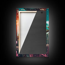 Load image into Gallery viewer, Corgi Wall Print, Dog Wall Art, Dog Sunglasses, Pink Suit, Floral Shirt, Funny Art, Framed Wall Art, Framed Canvas, Wall Print, Wall Canvas
