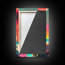 Load image into Gallery viewer, MCM Style Retro Wall Decor, Framed Canvas Prints, Triptych 3 Panel Wall Art, Retrowave Beach Art, Synthwave / Vaporwave Architecture Art
