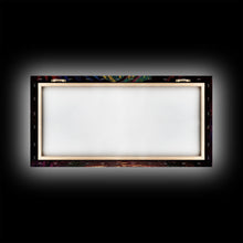 Load image into Gallery viewer, The Path through The Trees, Fantasy Art, Framed Canvas Print, RPG concept Art, Magical glowing forest
