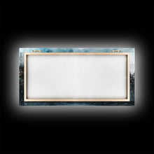 Load image into Gallery viewer, framed lake landscape art | framed wall art | living room wall decor | Canvas Print | minimalist landscape | abstract landscape art | Rustic
