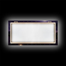 Carregar imagem no visualizador da galeria, Full moon canvas print, Lightning storm over a mountain lake at night, cool wall art, awesome wall art
