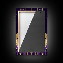 Carregar imagem no visualizador da galeria, Art Deco Pattern Wall art, Framed Canvas Print, Art Deco, Gold &amp; purple art, Canvas art, Abstract art, Office decor, Original painting

