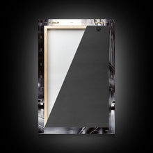 Carregar imagem no visualizador da galeria, Brooklyn Street Car Trolley, Framed Canvas Print, Retro Charcoal Drawing of NYC in The Rain
