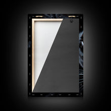 Load image into Gallery viewer, Portrait Of A Predator, Black Cat, Black Panther Photography, Framed Canvas Print, Wood Frame Wall Art
