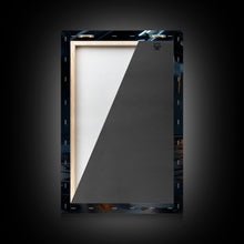 Carregar imagem no visualizador da galeria, Futuristic Cyberpunk Motorcycle Concept Art, Sport Bike Canvas Print
