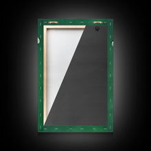 Load image into Gallery viewer, Emerald Green Rain Cloud Wall Art, Framed Canvas Or Poster Print, Abstract Art Print, Minimalist Wall Decor, Maximalist Decor, Dark Green
