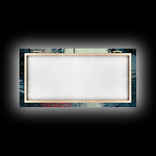 Load image into Gallery viewer, Cool Supercar Art, Framed Canvas Print, Cyberpunk Sportscar Painting, Futuristic Supercar Painting, Man Cave Decor, Gift For Him, Car Guy
