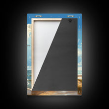 Carregar imagem no visualizador da galeria, Beach Wall Print, Ocean Wall Art, Seashore, Seascape Art, Canvas Print, Wall Art, Vertical Art, Gifts For Grandma, Bedroom Prints

