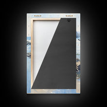 Load image into Gallery viewer, framed ocean art | beach wall art | framed wall art | living room wall decor | abstract landscape art | 3 Piece Art | Triptych Painting
