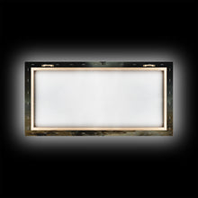 Load image into Gallery viewer, Ghost Cowboy Art, Framed Canvas Print, Halloween art, spooky decor, cowboy art, western decor, grim reaper on a horse in the desert
