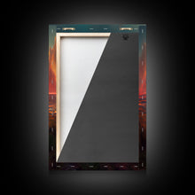 Load image into Gallery viewer, Ocean At Sunset, Lakehouse Wall Decor, 3 Piece Canvas Decor, 3 Piece Wall Art, Ready To Hang Canvas Prints
