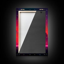 Load image into Gallery viewer, Cyber punk City At Sunset, Outrun, 3 Piece Wall Art, Ready To Hang Canvas Print, Cool Unique Mancave wall Art Decor
