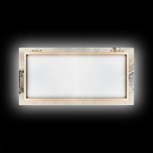 Cargar imagen en el visor de la galería, Christmas Tree Delivery - Retro Farmhouse Christmas Decor - Old Red Truck Delivering Christmas Trees - Framed Canvas Print - Holiday Decor
