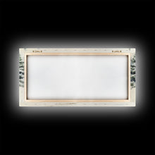 Cargar imagen en el visor de la galería, Christmas Tree Delivery - Retro Farmhouse Christmas Decor - Old Red Truck Delivering Christmas Trees - Framed Canvas Print - Holiday Decor
