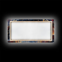 Cargar imagen en el visor de la galería, Christmas Wall Art - Framed Canvas Print - Winter Wonderland Victorian Village Decorated for Christmas - Christmas Canvas Wall Art
