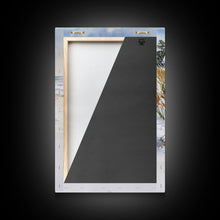 Cargar imagen en el visor de la galería, Christmas On A Snow Capped Beach, Wood Framed Wall Art, Rustic Christmas Decor, Tropical / nautical Christmas Art
