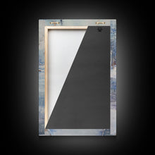 Cargar imagen en el visor de la galería, Christmas At The Lake, Framed Canvas Print, Wood Frame Lake House Decor, Winter Lakehouse Art
