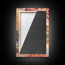 Carregar imagem no visualizador da galeria, Canoe On A Serene Fall Lake, Framed Canvas Print, Autumn Decor, Fall Wall Art, Fall Poster, Autumn Prints Wall Art
