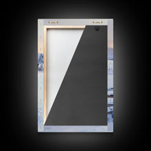 Cargar imagen en el visor de la galería, Christmas On The Farm, Winter Wall Art Framed Canvas Print, Gift Idea, Seasonal Decor, Barn Painting, Farmhouse Art
