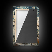 Load image into Gallery viewer, Cowboy Christmas Decor Framed Canvas Print with Pumpkin in Snow, Rustic Holiday Home Wall Art and Seasonal Gift Idea 2024
