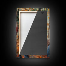 Carregar imagem no visualizador da galeria, Fall Cowgirl Enjoying Her Swing, Framed Canvas Print, Autumn Decor, Cute Wall Art Gift Idea
