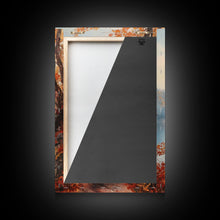 Carregar imagem no visualizador da galeria, Fall In The Virginia Mountains - Framed Canvas Print - Autumn Leaves Falling On The Mountain Lake Landscape
