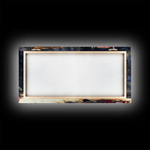 Carregar imagem no visualizador da galeria, Canvas Print Rocking Chair and Cowboy Boots by Fireplace, Cozy Christmas Decor, Western Holiday Wall Art, Rustic Christmas Scene
